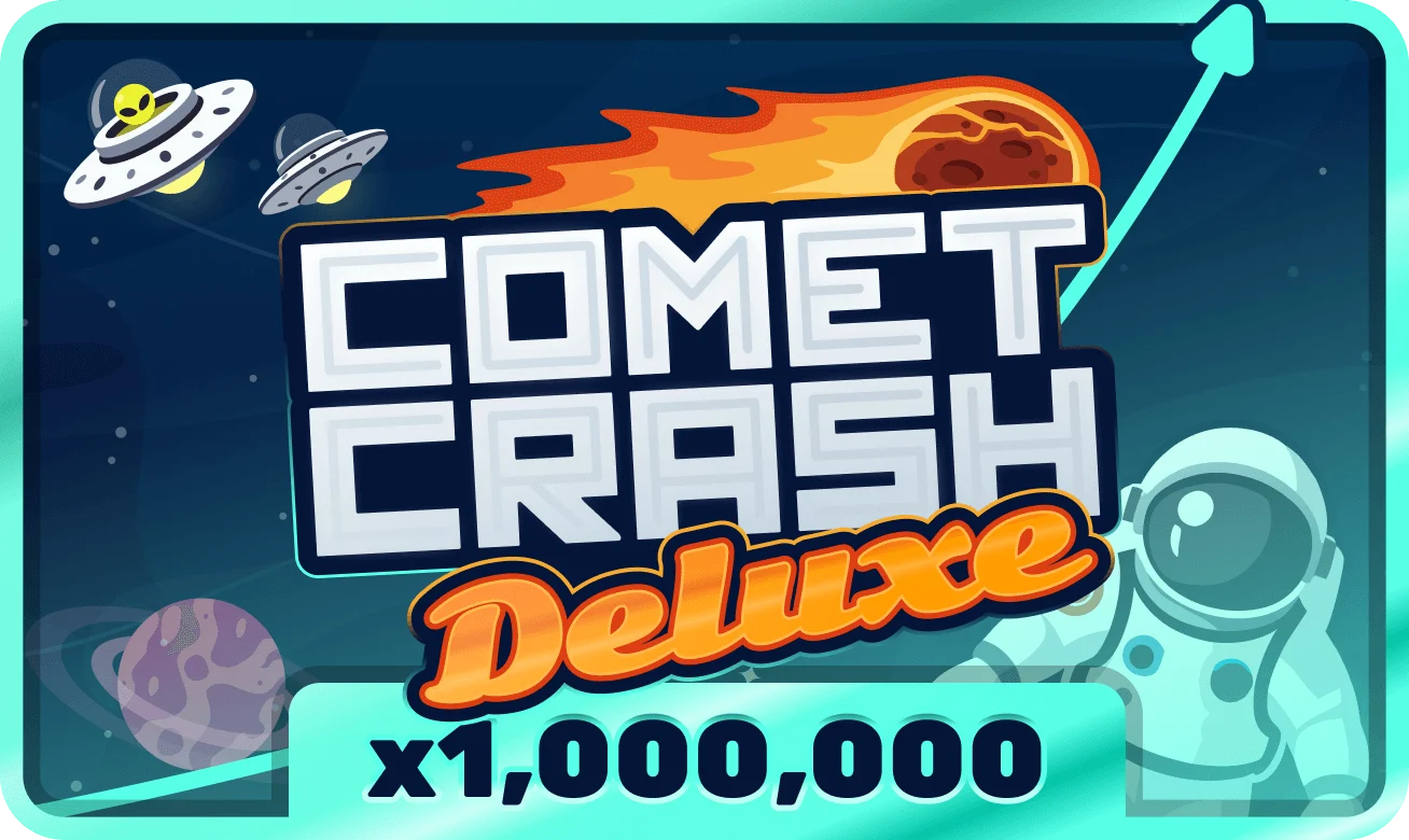 Juego de crash con temática espacial y multiplicadores intensos.