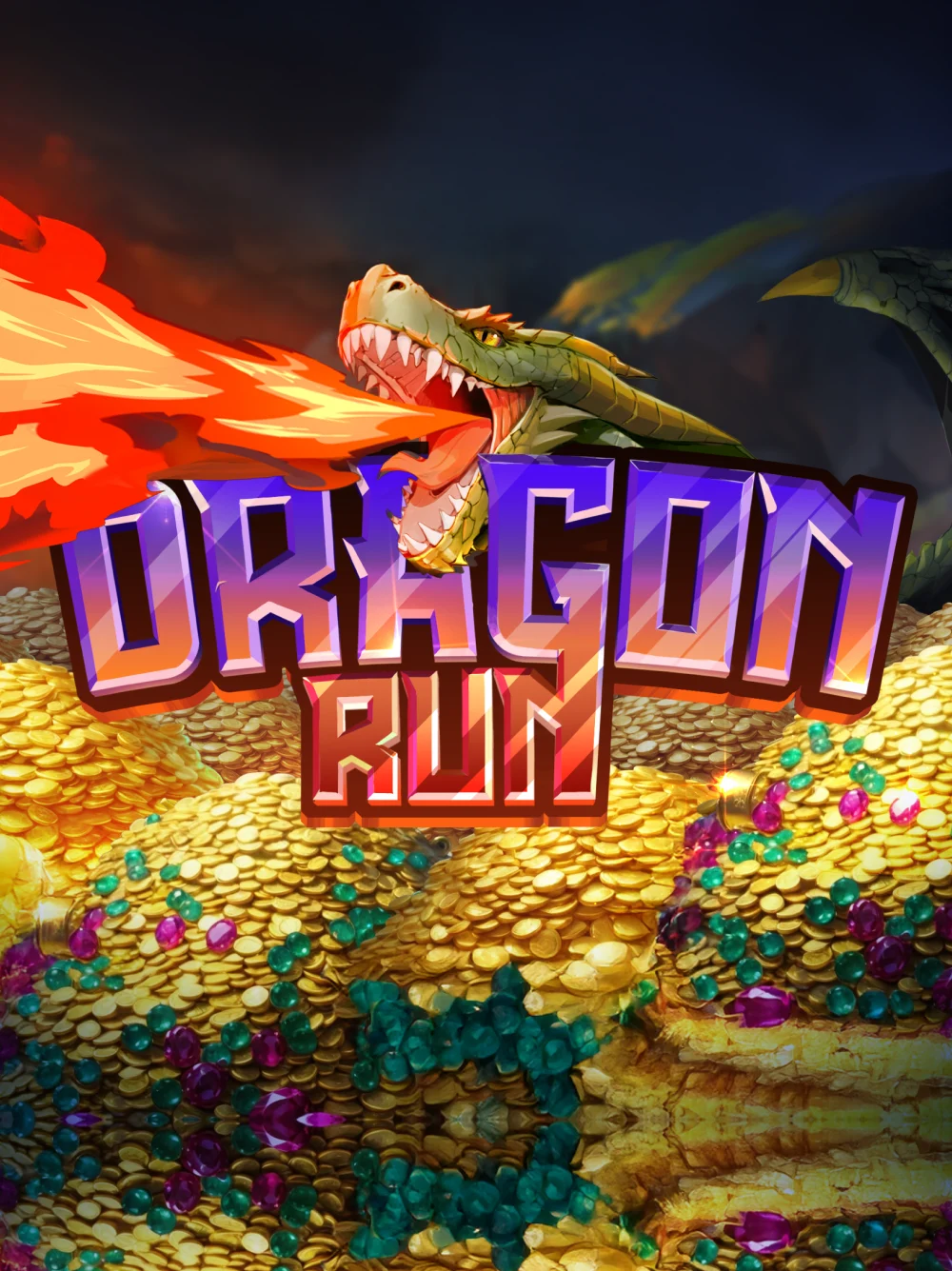 Juego temático de dragón con energía épica y colores intensos.
